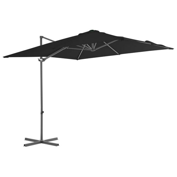 VidaXL Zweefparasol 250x250cm Zwart - 55% Korting!