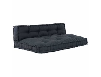 vidaXL Pallet Sofa Kussen (2 stuks) Antraciet - 60% Korting!