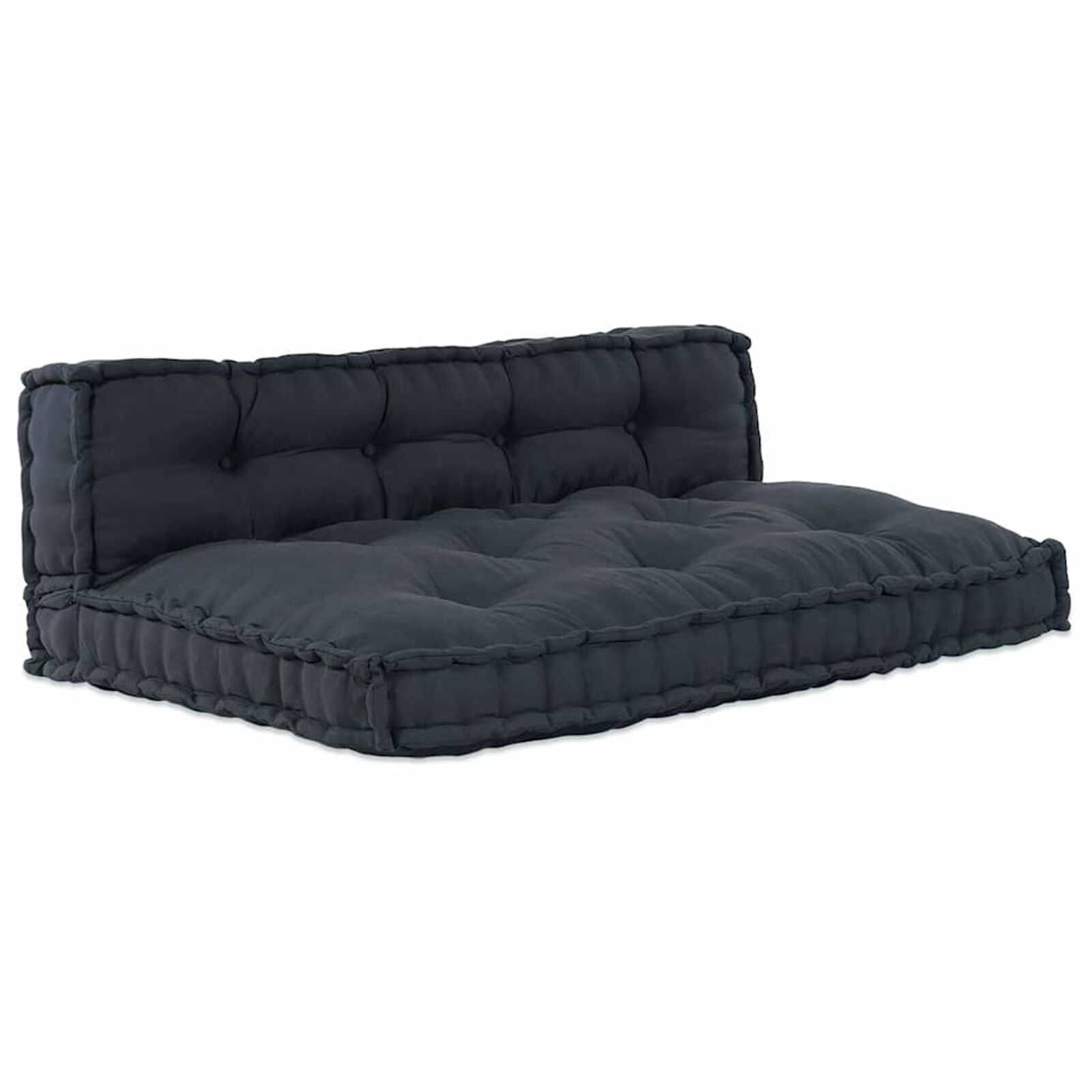 vidaXL Pallet Sofa Kussen (2 stuks) Antraciet - 60% Korting!