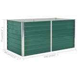 vidaXL Verhoogde Plantenbak Groen (160x80x77 cm) - 55% Korting!