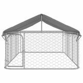 vidaXL Hondenkennel Outdoor met Dak 400x200x150 cm - 55% Korting