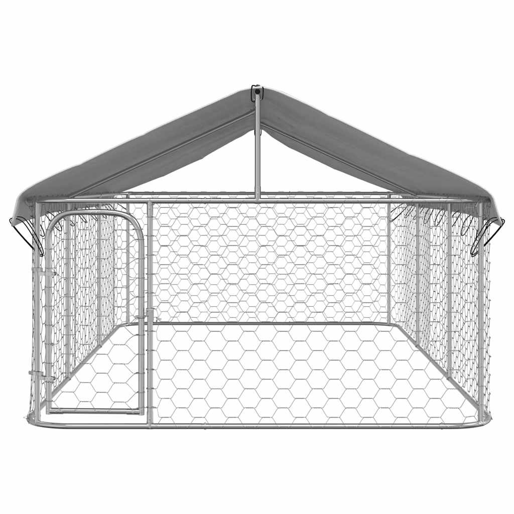 vidaXL Hondenkennel Outdoor met Dak 400x200x150 cm - 55% Korting