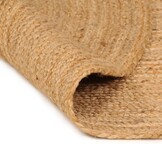 vidaXL Gevlochten Jute Tapijt Rond (240cm) - 40% Korting!