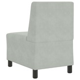 vidaXL Modulaire Bank Lichtgrijs Fluweel - 40% Korting!