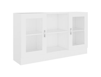 vidaXL Vitrinekast Wit - 120x30,5x70 cm - 55% Korting!