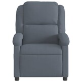vidaXL Fauteuil Verstelbaar Fluweel Donkergrijs - 40% Korting!