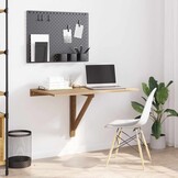 vidaXL Wandtafel Inklapbaar 100x60cm Eiken - 35% Korting