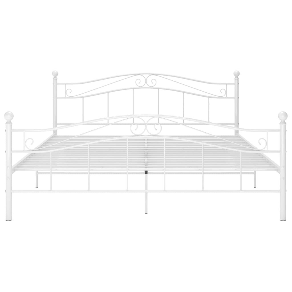 vidaXL Bedframe Metaal Wit 140x200 cm - 55% Korting!