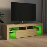 VidaXL TV-meubel met LED 140cm Sonoma Eiken - 40% Korting!