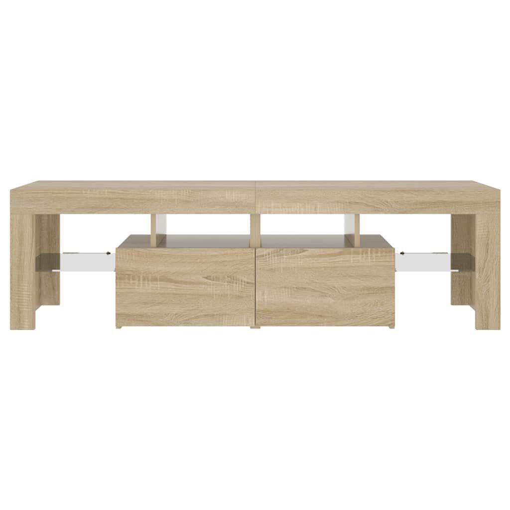 VidaXL TV-meubel met LED 140cm Sonoma Eiken - 40% Korting!