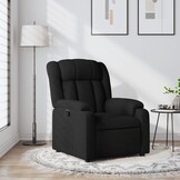 vidaXL Fauteuil Verstelbaar Stof Zwart - 40% Korting!