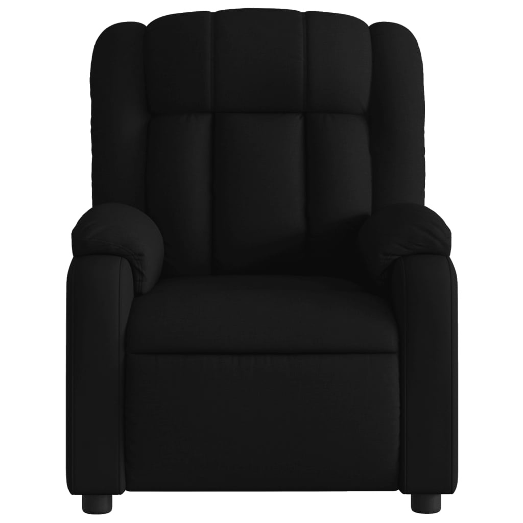 vidaXL Fauteuil Verstelbaar Stof Zwart - 40% Korting!