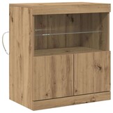 vidaXL Dressoir Bruin Bewerkt Hout (60x37x67cm) - 55% Korting