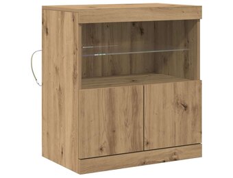 vidaXL Dressoir Bruin Bewerkt Hout (60x37x67cm) - 55% Korting