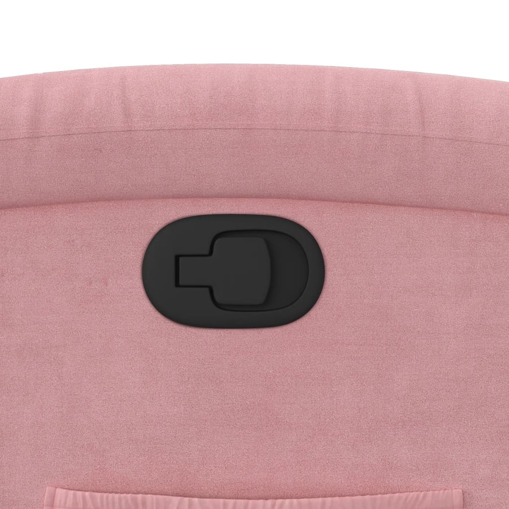 vidaXL Fauteuil Fluweel Roze - 40% Korting