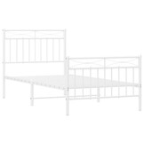 vidaXL Bedframe Metaal Wit 90x200 cm - 55% Korting!