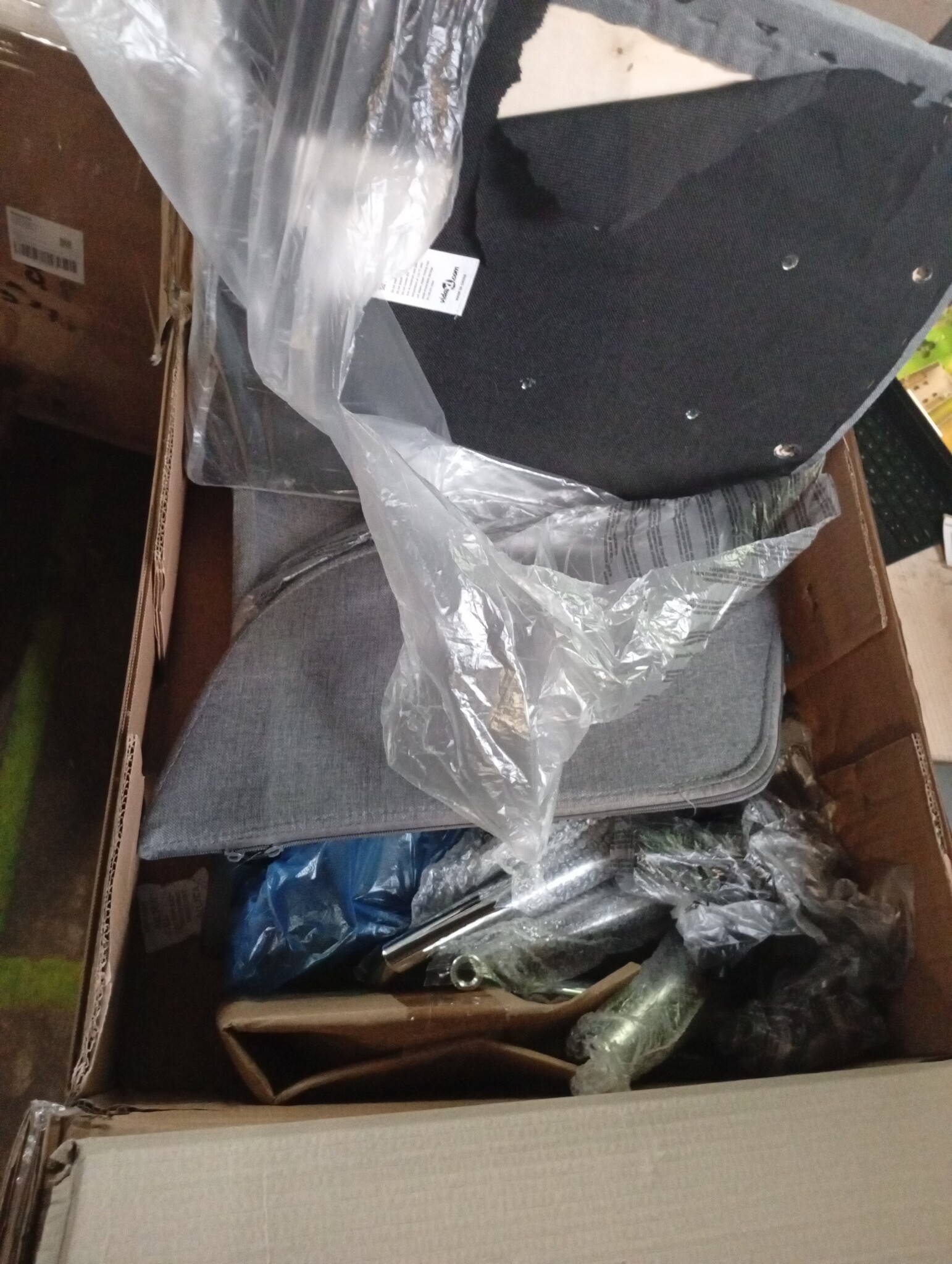 vidaXL Kantoorstoel Draaibaar Stof Lichtgrijs - 59% Korting