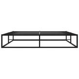 vidaXL Bedframe Metaal Zwart 200x200 cm - 46% Korting!
