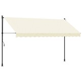 vidaXL Uittrekbare Luifel 350x150 cm Crème - 51% Korting!