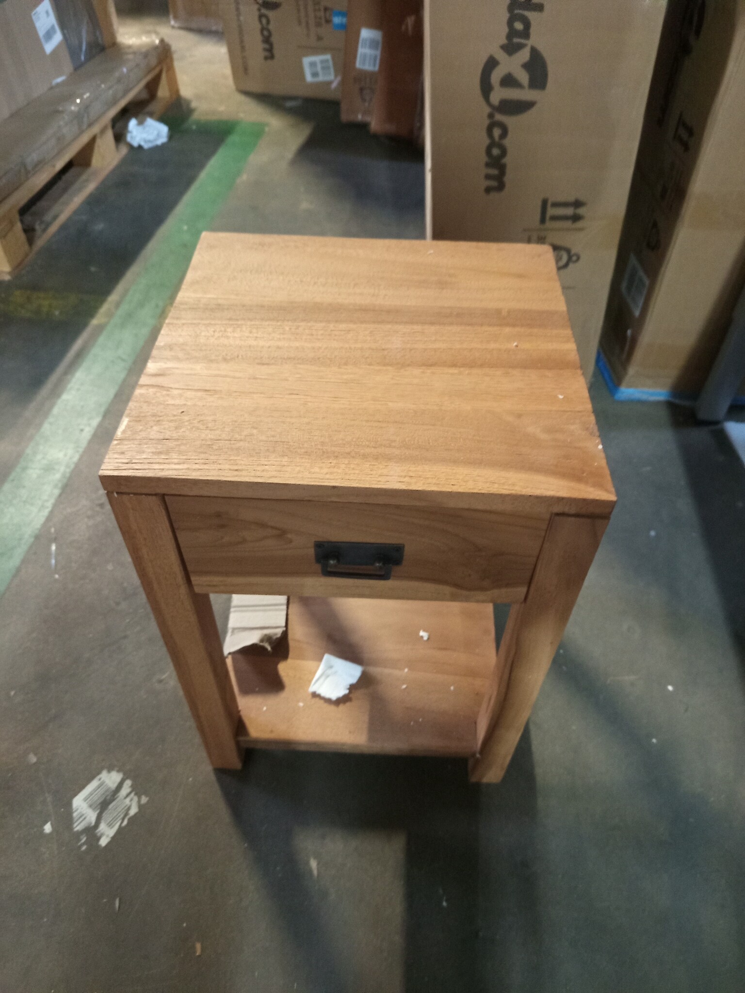 vidaXL Nachtkastje Massief Teakhout - 60% Korting