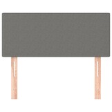 vidaXL Hoofdbord 90x5x78/88cm Stof Donkergrijs - 68% Korting!