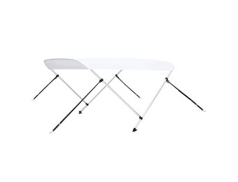 vidaXL Biminitop 2-boogs 180x150x110 cm wit | 61% Korting