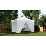 vidaXL Partytent Inklapbaar 3x4m Staal Wit - Nu 55% Korting!