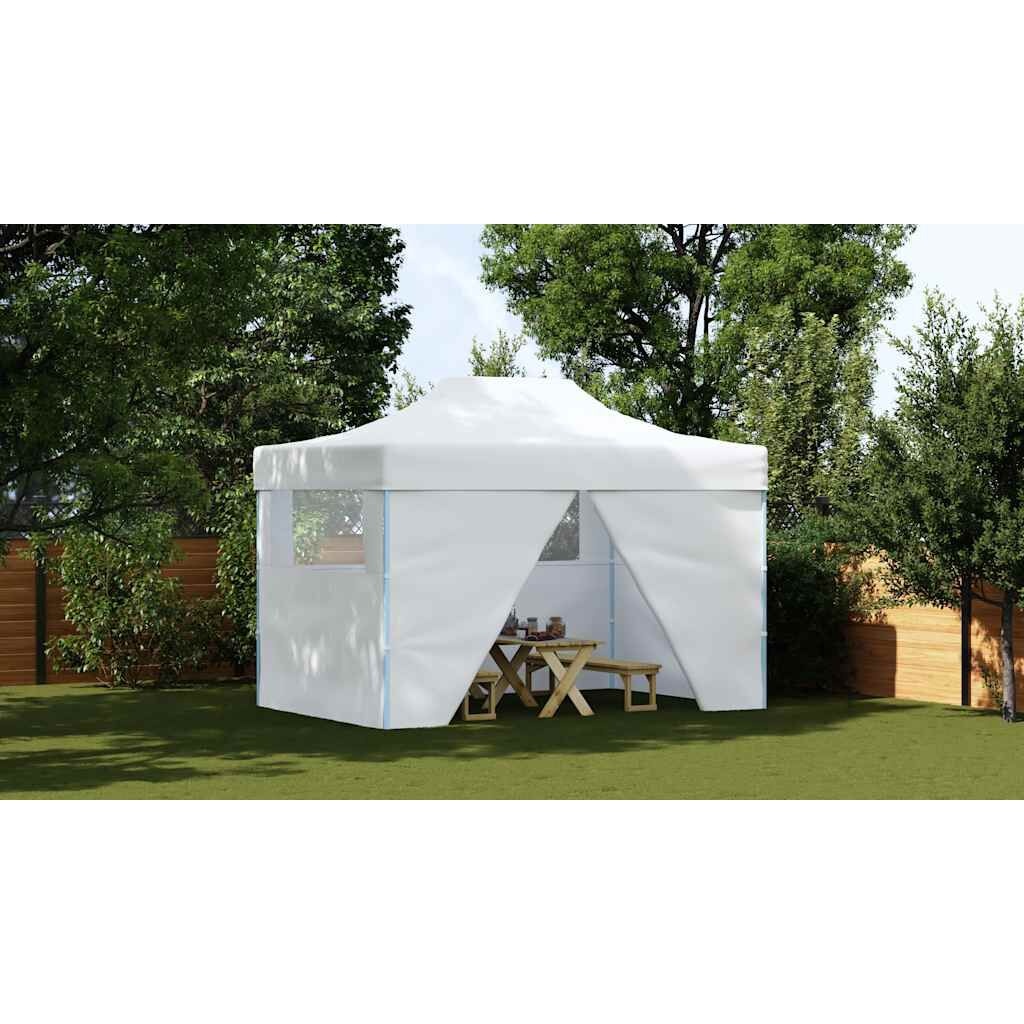 vidaXL Partytent Inklapbaar 3x4m Staal Wit - Nu 55% Korting!