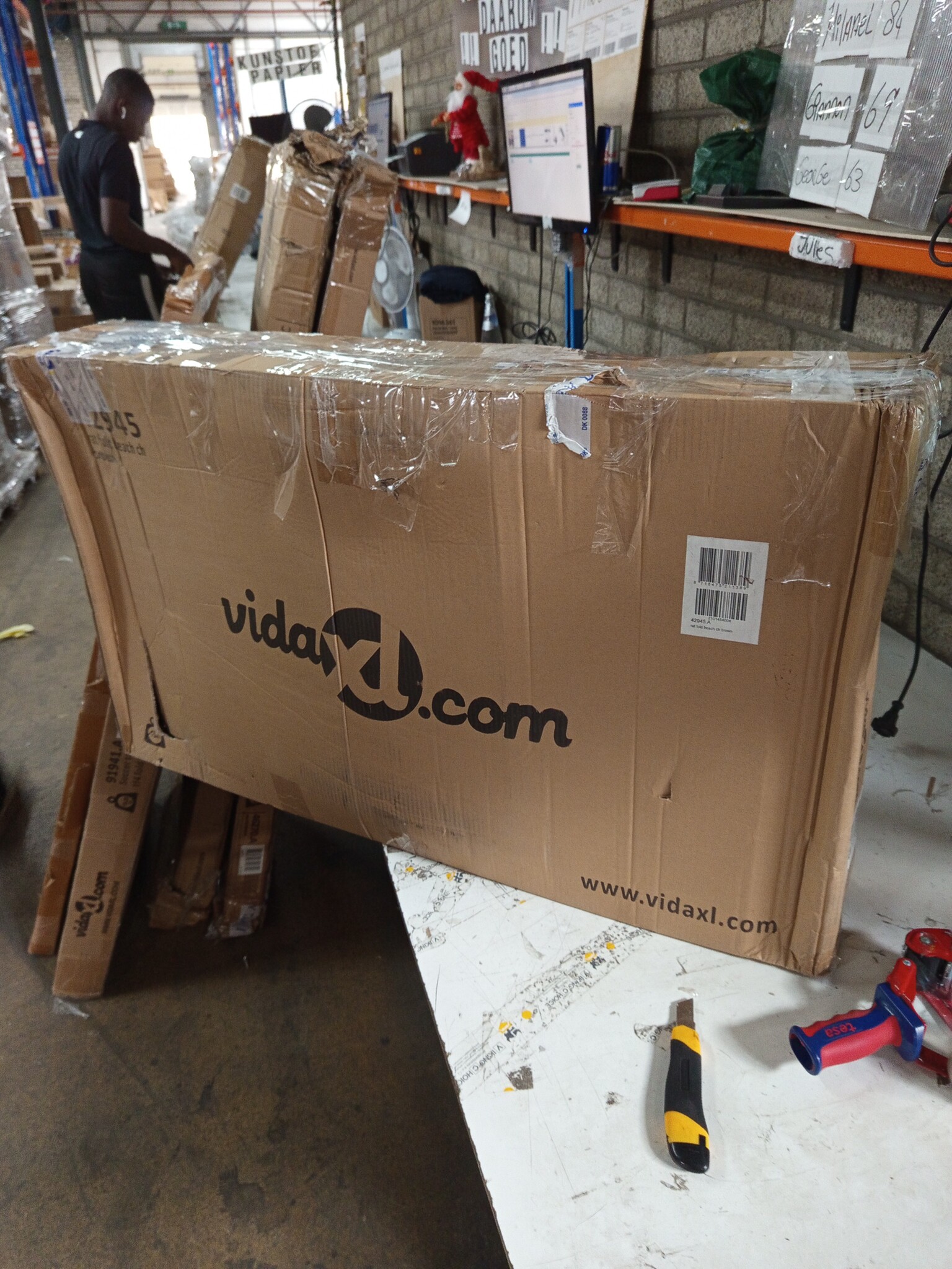 vidaXL Ligbed Poly Rattan Bruin - 70% Korting!