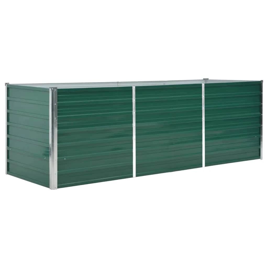 vidaXL Verhoogde Plantenbak 240x80x77 cm Groen - 51% Korting!
