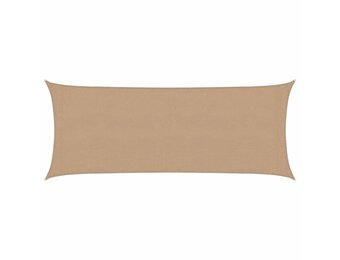 vidaXL Zonnezeil Taupe 2x4,5m HDPE - 56% Korting!