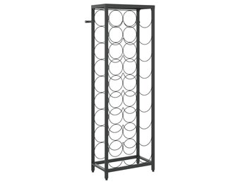 vidaXL Wijnrek Zwart Smeedijzer (27 flessen) - 40% Korting!