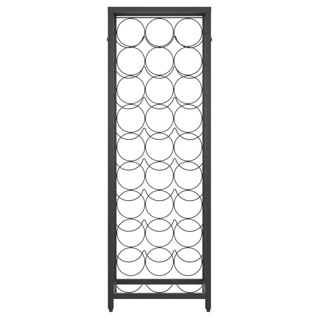 vidaXL Wijnrek Zwart Smeedijzer (27 flessen) - 40% Korting!
