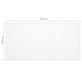 VidaXL Tafelbeschermer 200x100 cm PVC - 35% Korting!