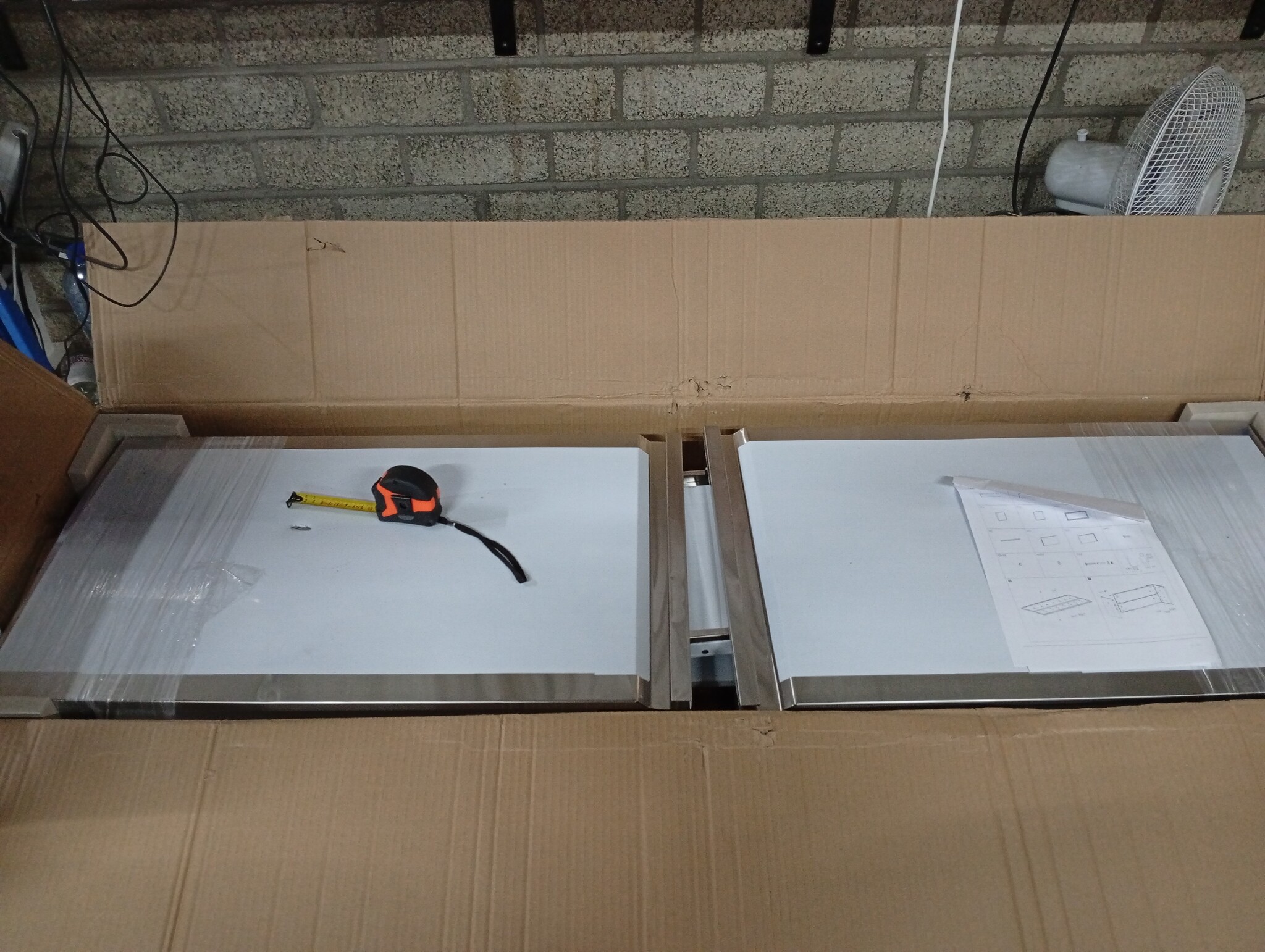 vidaXL Keukenwandkast met schuifdeuren - 150x40x50cm RVS - 55% Korting!