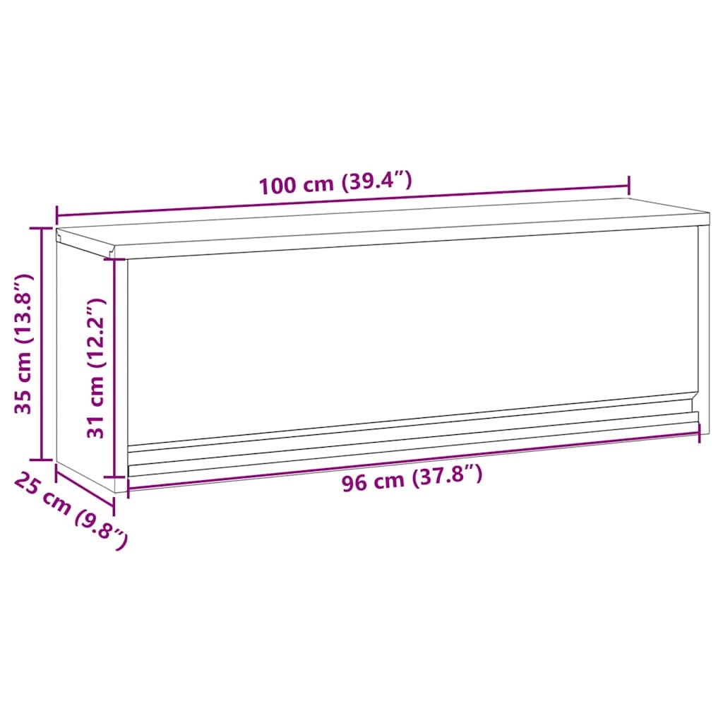 vidaXL Gereedschapskast - Zwart/Grijs (100x25x35cm) - 40% Korting