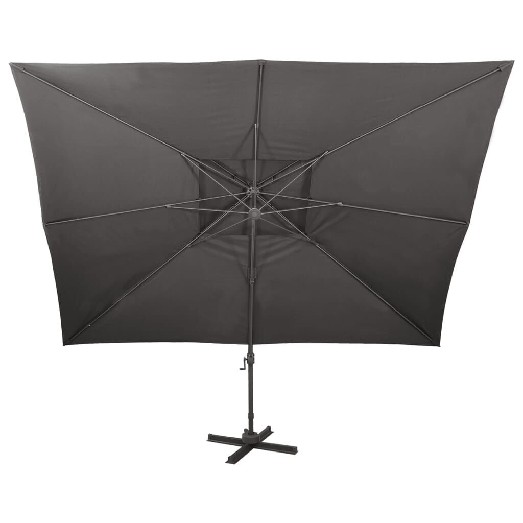 Zweefparasol met Dubbel Dak - 40% Korting!