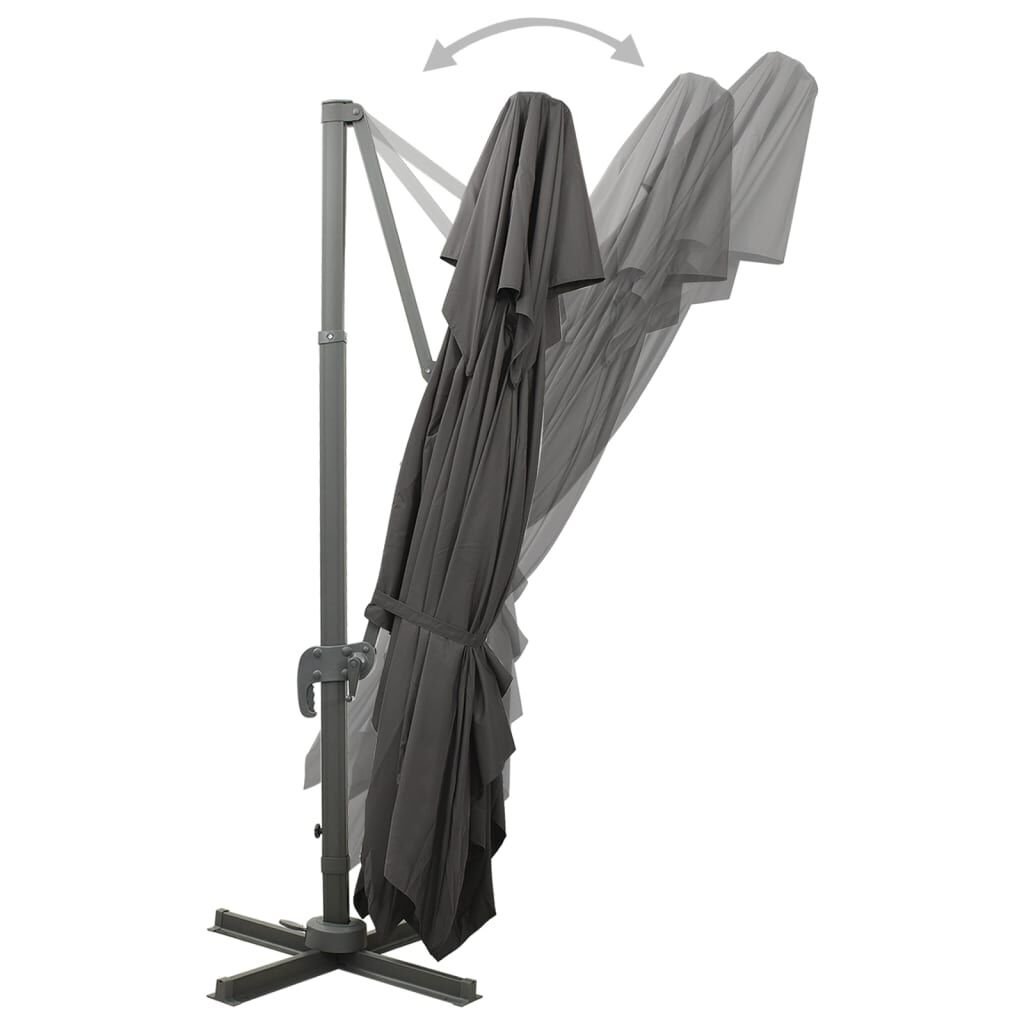 Zweefparasol met Dubbel Dak - 40% Korting!