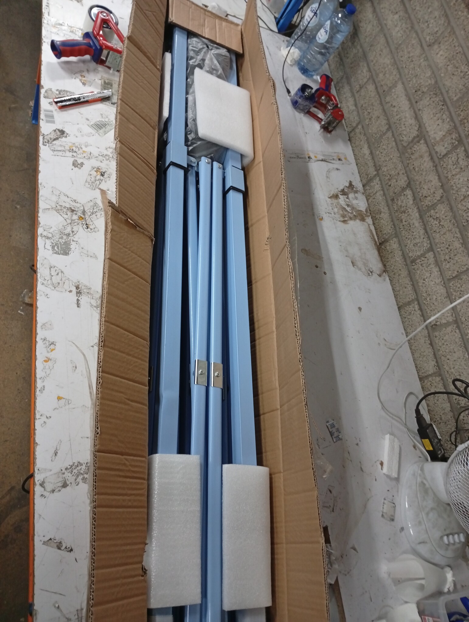 VidaXL Partytent Blauw - 2x2m - 60% Korting