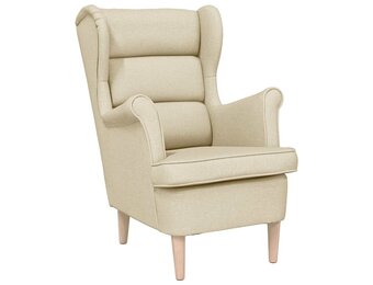 vidaXL Fauteuil Crème - Stof | 40% Korting