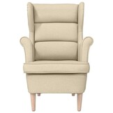 vidaXL Fauteuil Crème - Stof | 40% Korting