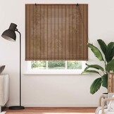 VidaXL Bamboe Raamblind Bruin 140x220cm - 40% Korting!