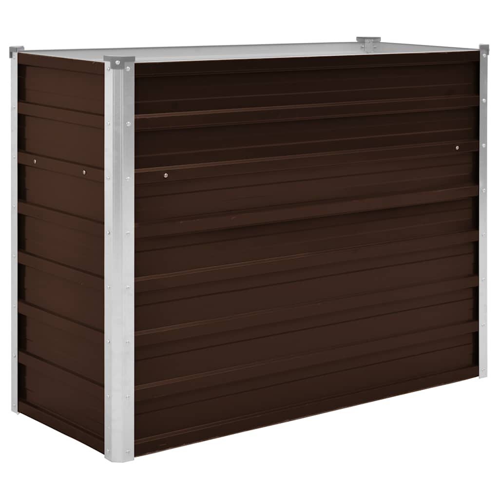 vidaXL Verhoogde Plantenbak 100x40x77cm Staal Bruin - 75% Korting!
