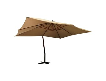 vidaXL Zweefparasol Taupe 400x300cm | 76% Korting op Retourproduct