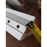 vidaXL Hoofdeinde met LED (60% korting) - Bewerkt Hout Wit