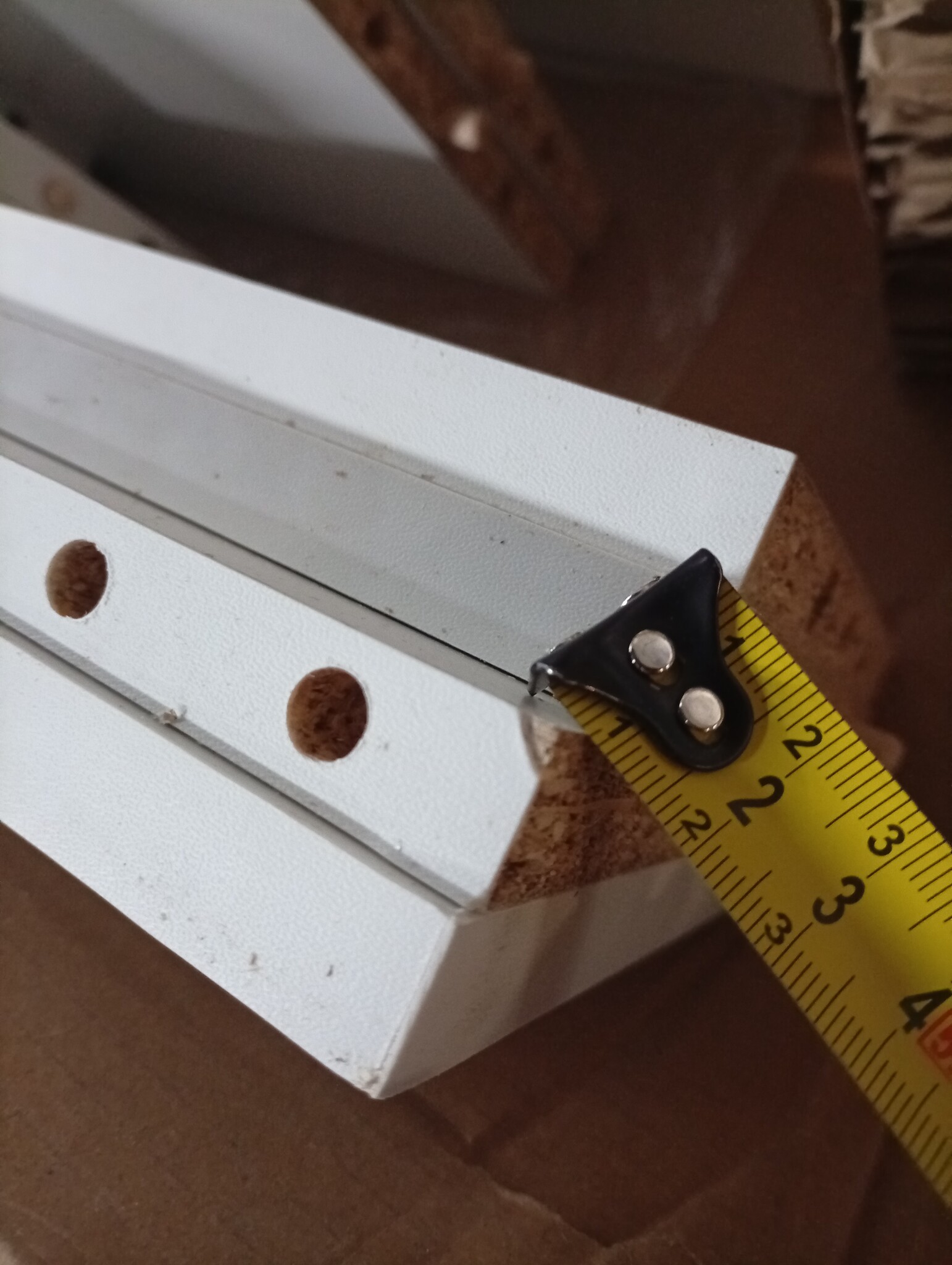 vidaXL Hoofdeinde met LED (60% korting) - Bewerkt Hout Wit