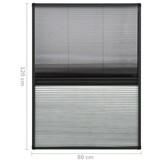vidaXL Plissé Raamhor met Verduistering 80x120 cm - 49% Korting!