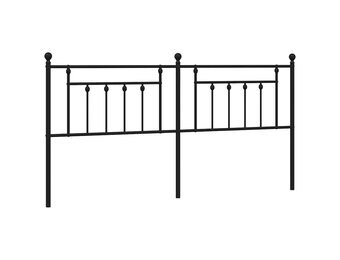 vidaXL Hoofdbord 193 cm Metaal Zwart - 40% Korting!