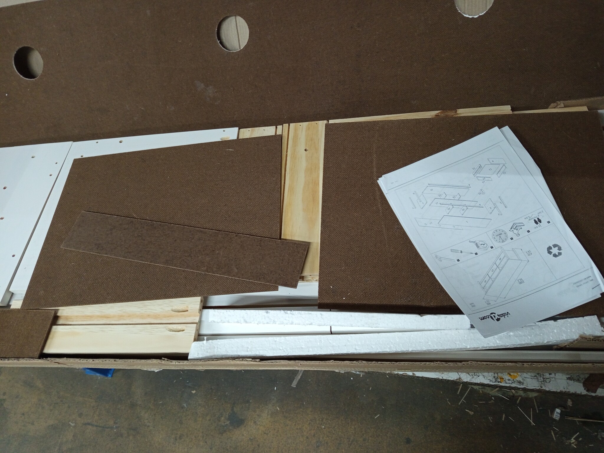 vidaXL TV-meubel Hill Range - Grenenhout Wit - 60% Korting