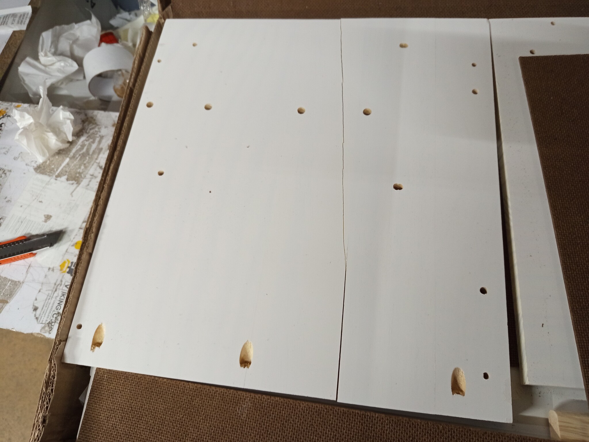 vidaXL TV-meubel Hill Range - Grenenhout Wit - 60% Korting